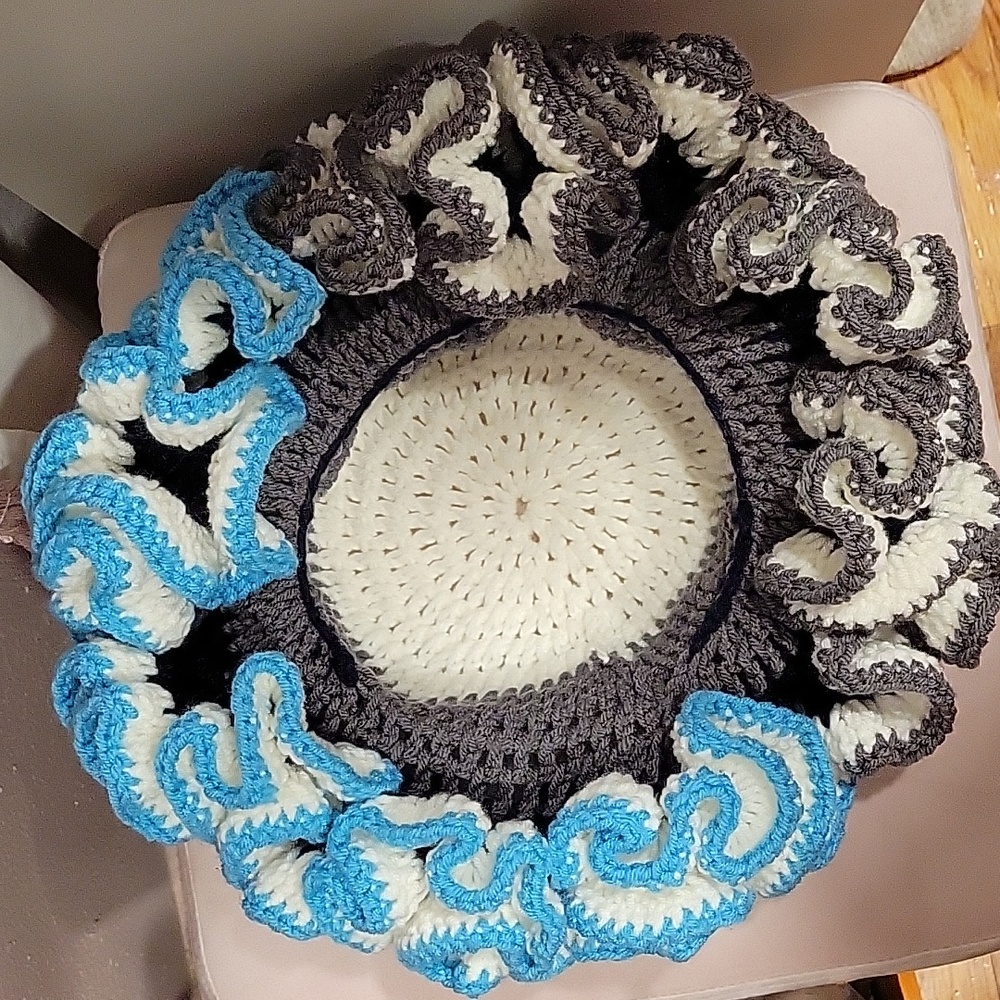 Extreme Ruffle Crochet Hat - Picture 8 of 8